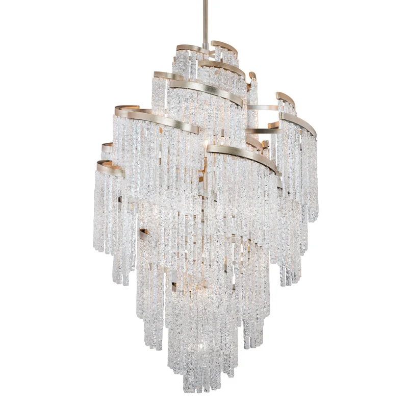 Chandeliers with Metal Frames in Gold FinishChandeliers with Metal Frames in Gold FinishCorbett Mont Blanc 243-725 Chandelier Light - Modern Silver Leaf Chandeliers with Metal Frames in Gold FinishChandeliers with Metal Frames in Gold FinishCorbett Mont Blanc 243-725 Chandelier Light - Modern Silver Leaf
