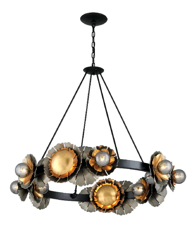 Ceiling - Mounted Chandeliers for Standard CeilingsCeiling - Mounted Chandeliers for Standard CeilingsCorbett Magic Garden 278-016 Chandelier Light - Black Graphite Bronze Leaf Ceiling - Mounted Chandeliers for Standard CeilingsCeiling - Mounted Chandeliers for Standard CeilingsCorbett Magic Garden 278-016 Chandelier Light - Black Graphite Bronze Leaf