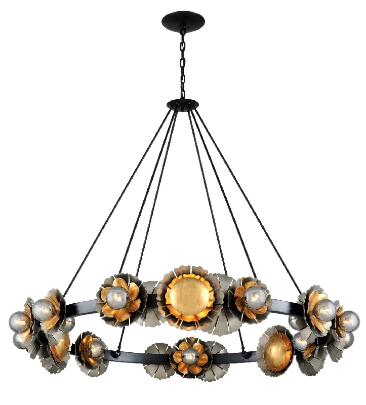 Mid - Century Modern Chandeliers for Vintage AppealMid - Century Modern Chandeliers for Vintage AppealCorbett Magic Garden 278-024 Chandelier Light - Black Graphite Bronze Leaf Mid - Century Modern Chandeliers for Vintage AppealMid - Century Modern Chandeliers for Vintage AppealCorbett Magic Garden 278-024 Chandelier Light - Black Graphite Bronze Leaf