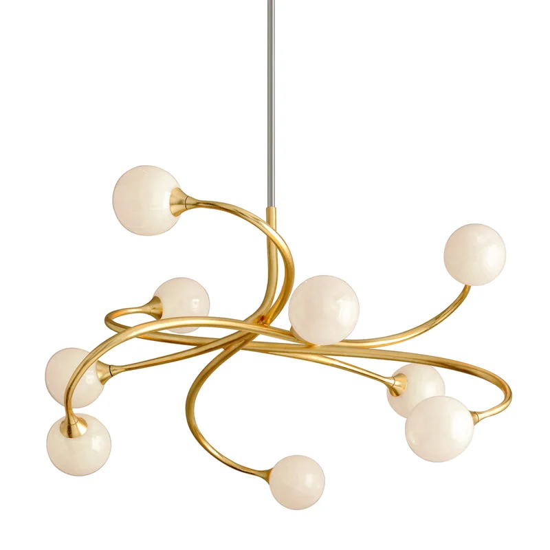 Ceiling - Mounted Chandeliers for Standard CeilingsCeiling - Mounted Chandeliers for Standard CeilingsCorbett Signature 294-09 Chandelier Light - Gold Leaf Ceiling - Mounted Chandeliers for Standard CeilingsCeiling - Mounted Chandeliers for Standard CeilingsCorbett Signature 294-09 Chandelier Light - Gold Leaf