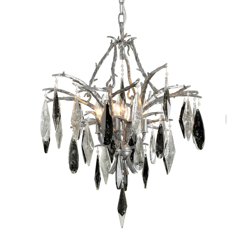 Chandeliers for Low Ceilings to Avoid OvercrowdingChandeliers for Low Ceilings to Avoid OvercrowdingCorbett Nera 306-04 Chandelier Light - Blackened Silver Leaf Chandeliers for Low Ceilings to Avoid OvercrowdingChandeliers for Low Ceilings to Avoid OvercrowdingCorbett Nera 306-04 Chandelier Light - Blackened Silver Leaf