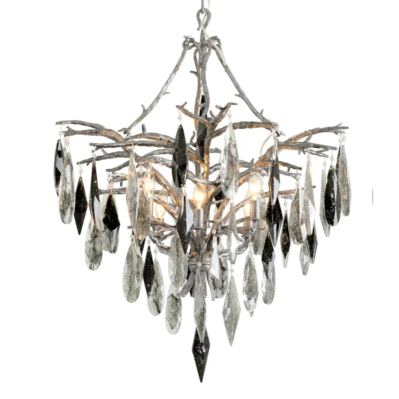 Incandescent Chandeliers for a Warm and Traditional GlowIncandescent Chandeliers for a Warm and Traditional GlowCorbett Nera 306-06 Chandelier Light - Blackened Silver Leaf Incandescent Chandeliers for a Warm and Traditional GlowIncandescent Chandeliers for a Warm and Traditional GlowCorbett Nera 306-06 Chandelier Light - Blackened Silver Leaf