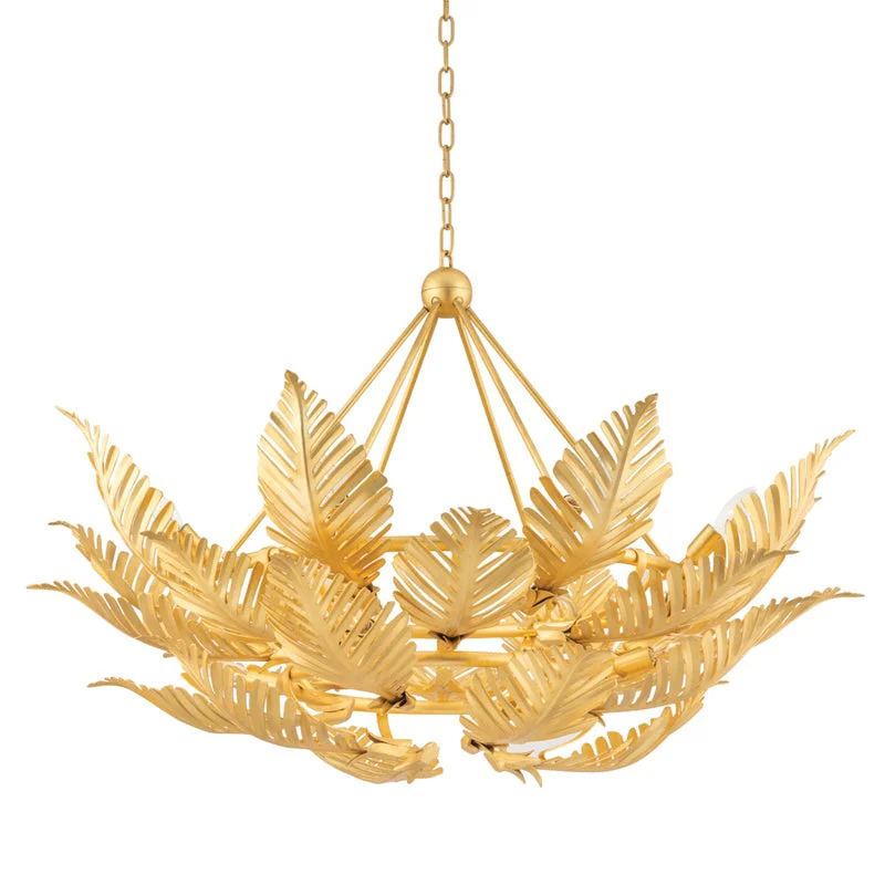 Chandeliers with Metal Frames in Gold FinishChandeliers with Metal Frames in Gold FinishCorbett Tropicale 317-412-GL Chandelier Light - Gold Leaf Chandeliers with Metal Frames in Gold FinishChandeliers with Metal Frames in Gold FinishCorbett Tropicale 317-412-GL Chandelier Light - Gold Leaf