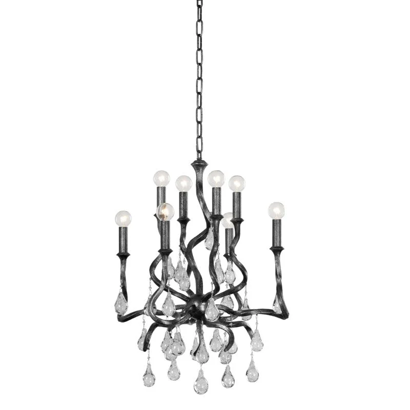 Chandeliers with Sputnik - Style Design for a Futuristic VibeChandeliers with Sputnik - Style Design for a Futuristic VibeCorbett Aveline 414-23-BSL Chandelier Light - Black Silver Leaf