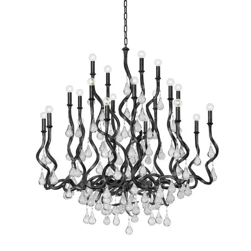 Industrial Iron Chandeliers for Loft - Inspired SpacesIndustrial Iron Chandeliers for Loft - Inspired SpacesCorbett Aveline 414-48-BSL Chandelier Light - Black Silver Leaf Industrial Iron Chandeliers for Loft - Inspired SpacesIndustrial Iron Chandeliers for Loft - Inspired SpacesCorbett Aveline 414-48-BSL Chandelier Light - Black Silver Leaf