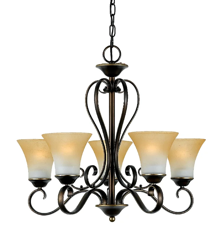 Chandeliers with Metal Frames in Gold FinishChandeliers with Metal Frames in Gold FinishDuchess - Chandelier palla brnz 5l - DH5005PN Chandeliers with Metal Frames in Gold FinishChandeliers with Metal Frames in Gold FinishDuchess - Chandelier palla brnz 5l - DH5005PN