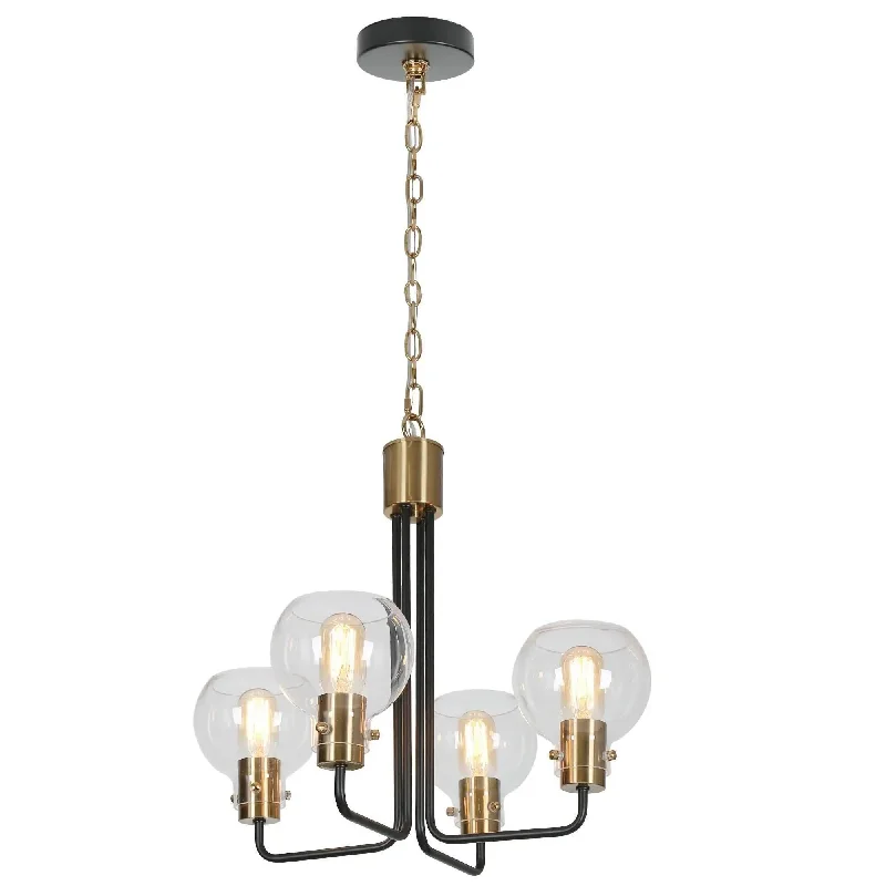 Chandeliers with Clear Crystal for a Sparkling EffectChandeliers with Clear Crystal for a Sparkling EffectLuffa 4-Light Small Black Chandelier Chandeliers with Clear Crystal for a Sparkling EffectChandeliers with Clear Crystal for a Sparkling EffectLuffa 4-Light Small Black Chandelier