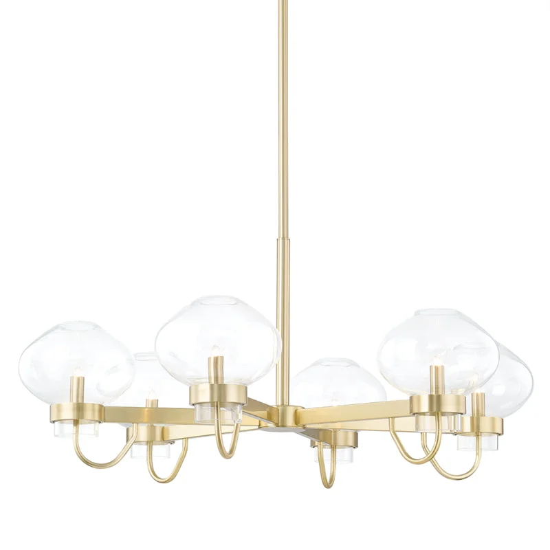 Chandeliers with Clear Crystal for a Sparkling EffectChandeliers with Clear Crystal for a Sparkling EffectMitzi Korey H408806-AGB Chandelier Light - Aged Brass Chandeliers with Clear Crystal for a Sparkling EffectChandeliers with Clear Crystal for a Sparkling EffectMitzi Korey H408806-AGB Chandelier Light - Aged Brass