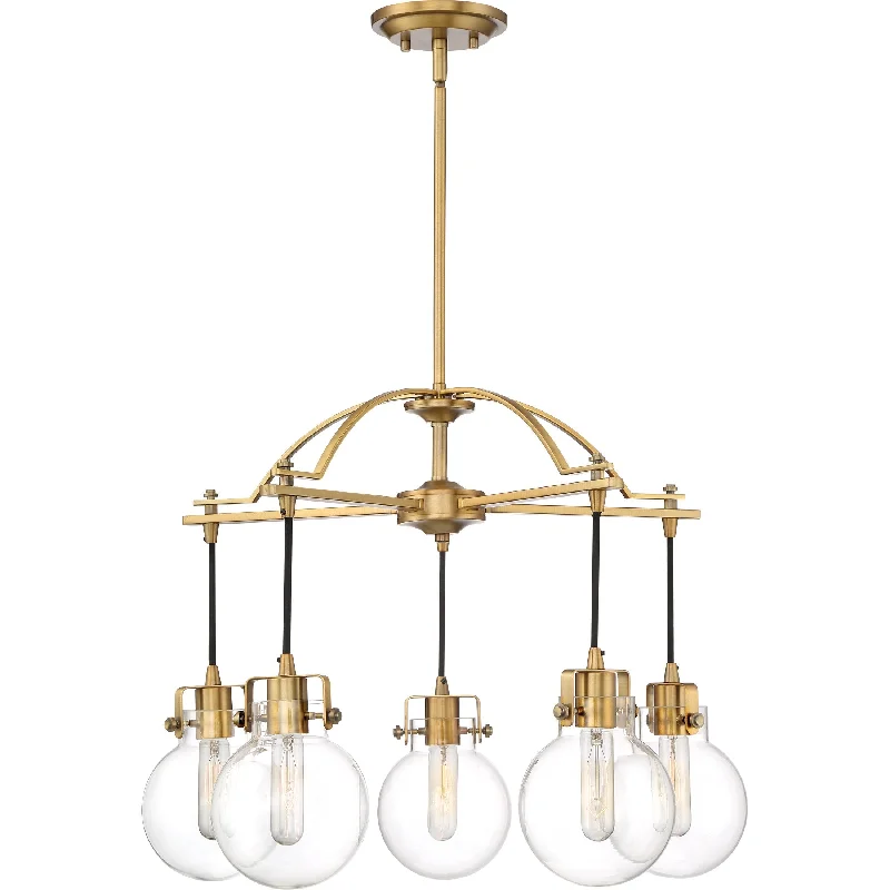 Chandeliers with Sputnik - Style Design for a Futuristic VibeChandeliers with Sputnik - Style Design for a Futuristic VibeSidwell - 5 lgt chandelier wthrd brass - SDL5005WS Chandeliers with Sputnik - Style Design for a Futuristic VibeChandeliers with Sputnik - Style Design for a Futuristic VibeSidwell - 5 lgt chandelier wthrd brass - SDL5005WS