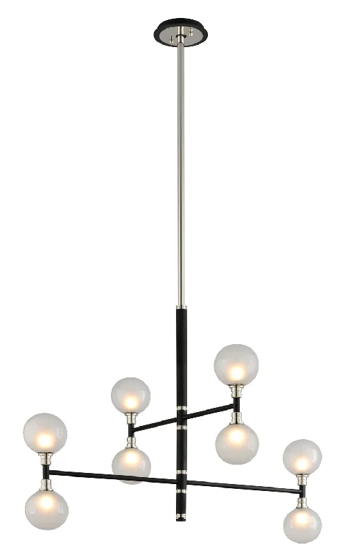 Large Chandeliers for Grand Halls and FoyersLarge Chandeliers for Grand Halls and FoyersTroy Andromeda F4825 Chandelier Light - Carbide Blk & Pol Nickel