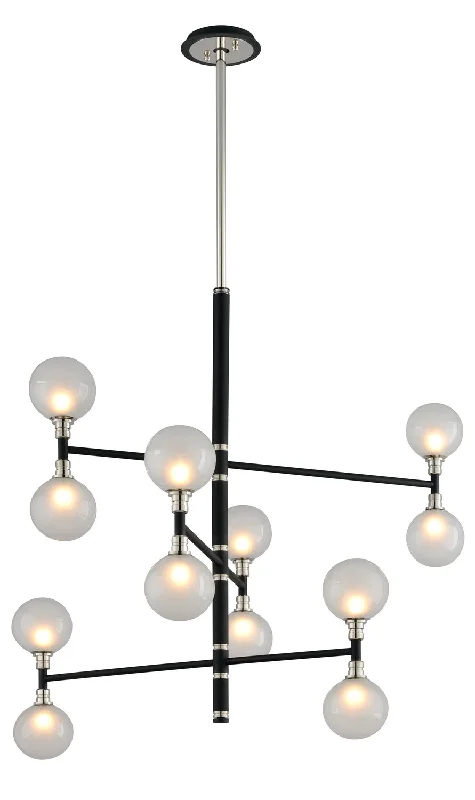 Traditional Brass Chandeliers for Classic InteriorsTraditional Brass Chandeliers for Classic InteriorsTroy Andromeda F4826 Chandelier Light - Carbide Blk With Polished Nickel
