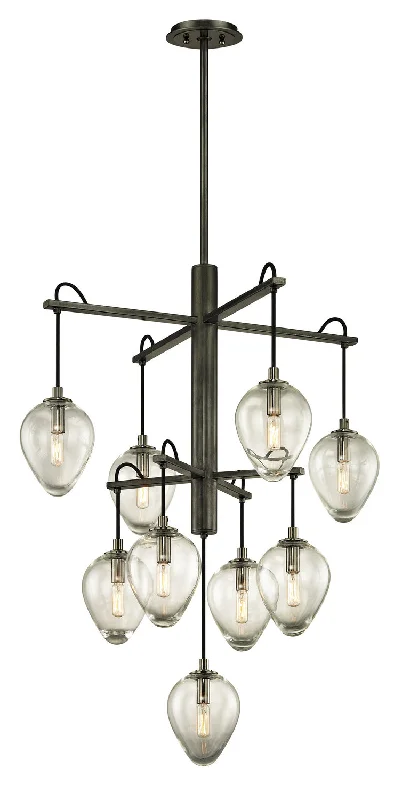 Chandeliers with Metal Frames in Silver FinishChandeliers with Metal Frames in Silver FinishTroy Brixton F6207 Chandelier Light - Gun Metal With Smoked Chrome Chandeliers with Metal Frames in Silver FinishChandeliers with Metal Frames in Silver FinishTroy Brixton F6207 Chandelier Light - Gun Metal With Smoked Chrome