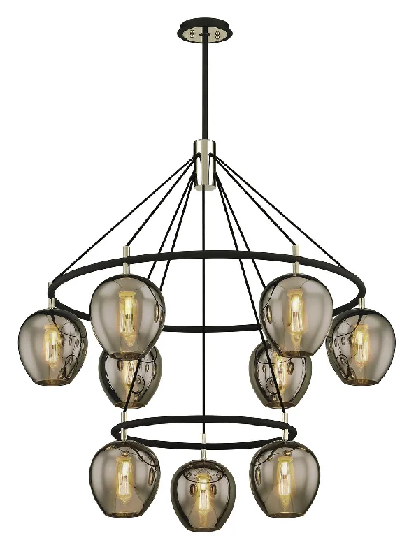 Incandescent Chandeliers for a Warm and Traditional GlowIncandescent Chandeliers for a Warm and Traditional GlowTroy Iliad F6219 Chandelier Light - Carbide Blk & Pol Nickel Incandescent Chandeliers for a Warm and Traditional GlowIncandescent Chandeliers for a Warm and Traditional GlowTroy Iliad F6219 Chandelier Light - Carbide Blk & Pol Nickel