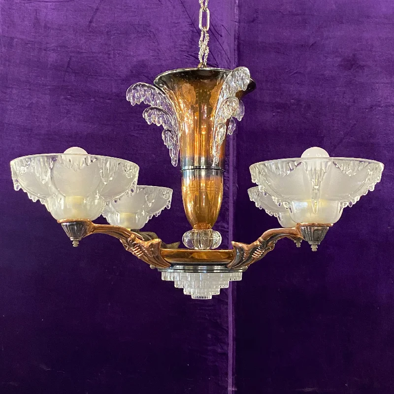 Art Deco Chandeliers for a Retro - Glam LookArt Deco Chandeliers for a Retro - Glam LookUnusual Antique Art Deco Copper & Glass Pendant Art Deco Chandeliers for a Retro - Glam LookArt Deco Chandeliers for a Retro - Glam LookUnusual Antique Art Deco Copper & Glass Pendant