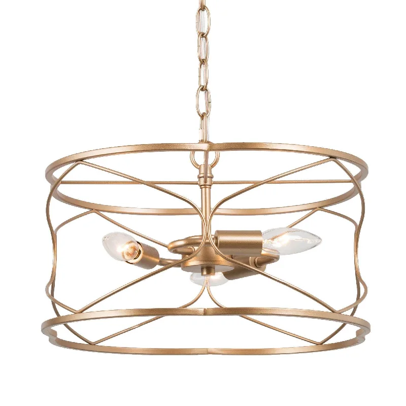Ceiling - Mounted Chandeliers for Standard CeilingsCeiling - Mounted Chandeliers for Standard Ceilings3-Light Gold Drum Chandelier Ceiling - Mounted Chandeliers for Standard CeilingsCeiling - Mounted Chandeliers for Standard Ceilings3-Light Gold Drum Chandelier