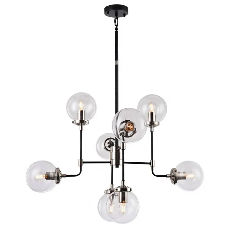 Chandeliers with Dimmable Lights for Ambiance ControlChandeliers with Dimmable Lights for Ambiance ControlBethel International DU93 Chandelier Light - Polished Nickel & Black Chandeliers with Dimmable Lights for Ambiance ControlChandeliers with Dimmable Lights for Ambiance ControlBethel International DU93 Chandelier Light - Polished Nickel & Black