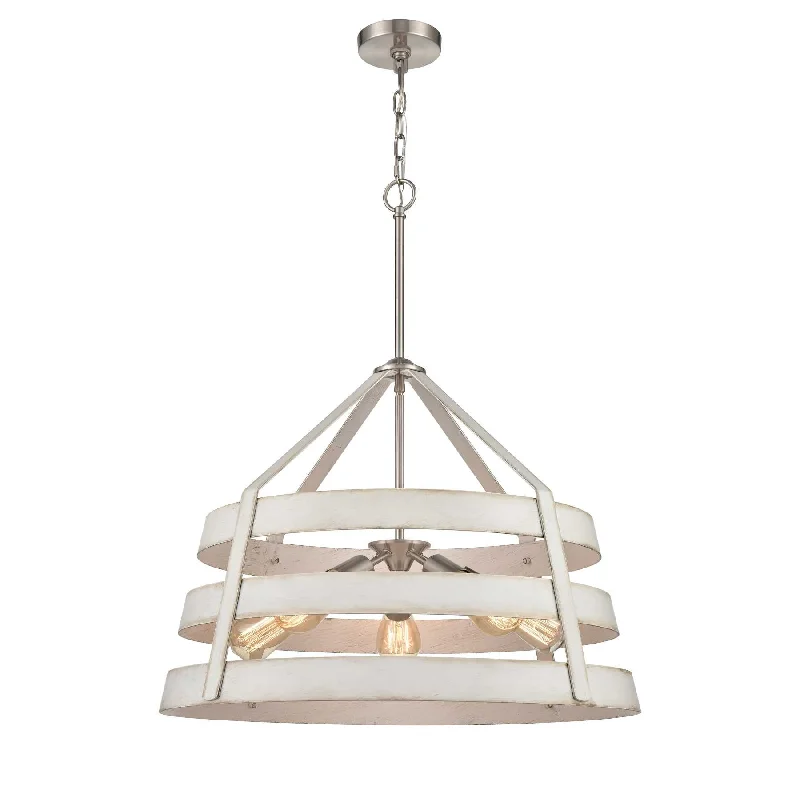 Chandeliers for High Ceilings to Fill Vertical SpaceChandeliers for High Ceilings to Fill Vertical SpaceBrigantine 24'' Wide 5-Light Chandelier - Satin Nickel By ELK Chandeliers for High Ceilings to Fill Vertical SpaceChandeliers for High Ceilings to Fill Vertical SpaceBrigantine 24'' Wide 5-Light Chandelier - Satin Nickel By ELK