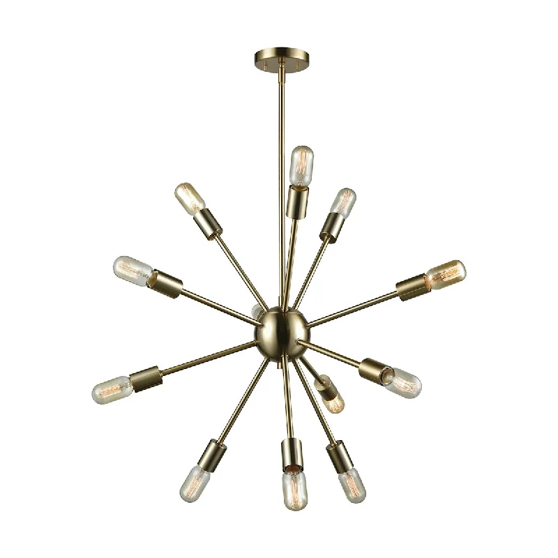 Small Chandeliers for Compact RoomsSmall Chandeliers for Compact RoomsELK Delphine 12-Light Chandelier in Satin Brass ELK Lighting 46244/12 Small Chandeliers for Compact RoomsSmall Chandeliers for Compact RoomsELK Delphine 12-Light Chandelier in Satin Brass ELK Lighting 46244/12