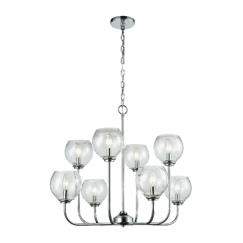 Small Chandeliers for Compact RoomsSmall Chandeliers for Compact RoomsEmory 8-Light Chandelier in Polished Chrome with Clear Blown Glass ELK Lighting Small Chandeliers for Compact RoomsSmall Chandeliers for Compact RoomsEmory 8-Light Chandelier in Polished Chrome with Clear Blown Glass ELK Lighting