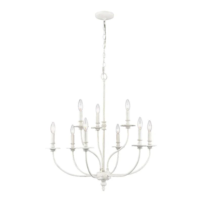 Chandeliers with Multiple Lights for Maximum IlluminationChandeliers with Multiple Lights for Maximum IlluminationHartford 29'' Wide 9-Light Chandelier - Farmhouse White By ELK Chandeliers with Multiple Lights for Maximum IlluminationChandeliers with Multiple Lights for Maximum IlluminationHartford 29'' Wide 9-Light Chandelier - Farmhouse White By ELK