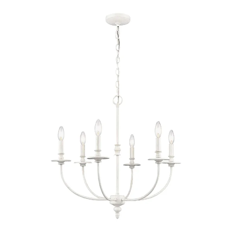 Large Chandeliers for Grand Halls and FoyersLarge Chandeliers for Grand Halls and FoyersHartford 6-Light chandelier in Farmhouse White ELK Lighting Large Chandeliers for Grand Halls and FoyersLarge Chandeliers for Grand Halls and FoyersHartford 6-Light chandelier in Farmhouse White ELK Lighting