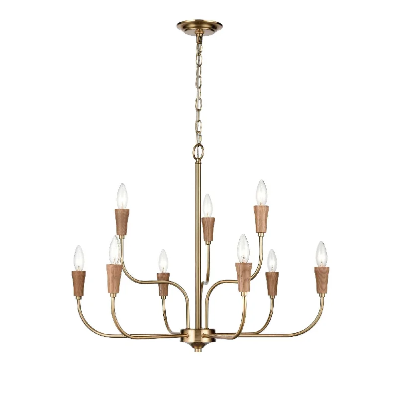 Rustic Wood Chandeliers for Country - Style HousesRustic Wood Chandeliers for Country - Style HousesInga 29'' Wide 9-Light Chandelier - Brass By ELK Rustic Wood Chandeliers for Country - Style HousesRustic Wood Chandeliers for Country - Style HousesInga 29'' Wide 9-Light Chandelier - Brass By ELK
