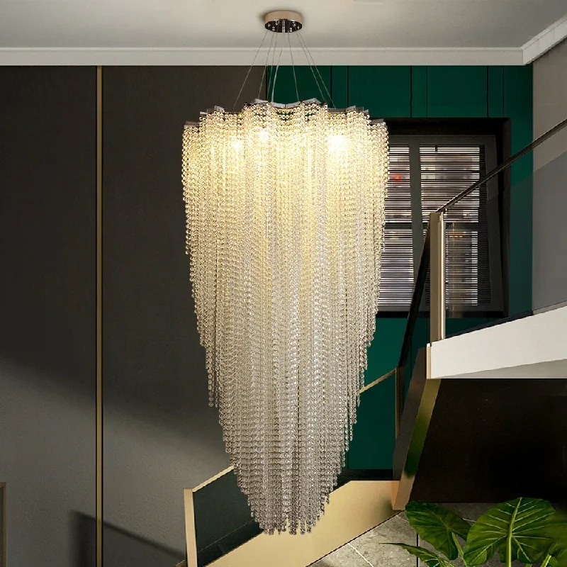 Chrome chandelier