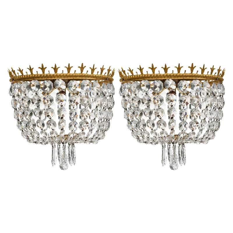 Victorian - Inspired Chandeliers with Ornate DetailsVictorian - Inspired Chandeliers with Ornate DetailsPair of French Antique Crystal Chandeliers Victorian - Inspired Chandeliers with Ornate DetailsVictorian - Inspired Chandeliers with Ornate DetailsPair of French Antique Crystal Chandeliers