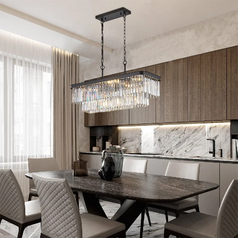 Modern Crystal Chandeliers for Contemporary HomesModern Crystal Chandeliers for Contemporary HomesRectangular Crystal Chandelier Adjustable(Bulb Not Included) Modern Crystal Chandeliers for Contemporary HomesModern Crystal Chandeliers for Contemporary HomesRectangular Crystal Chandelier Adjustable(Bulb Not Included)
