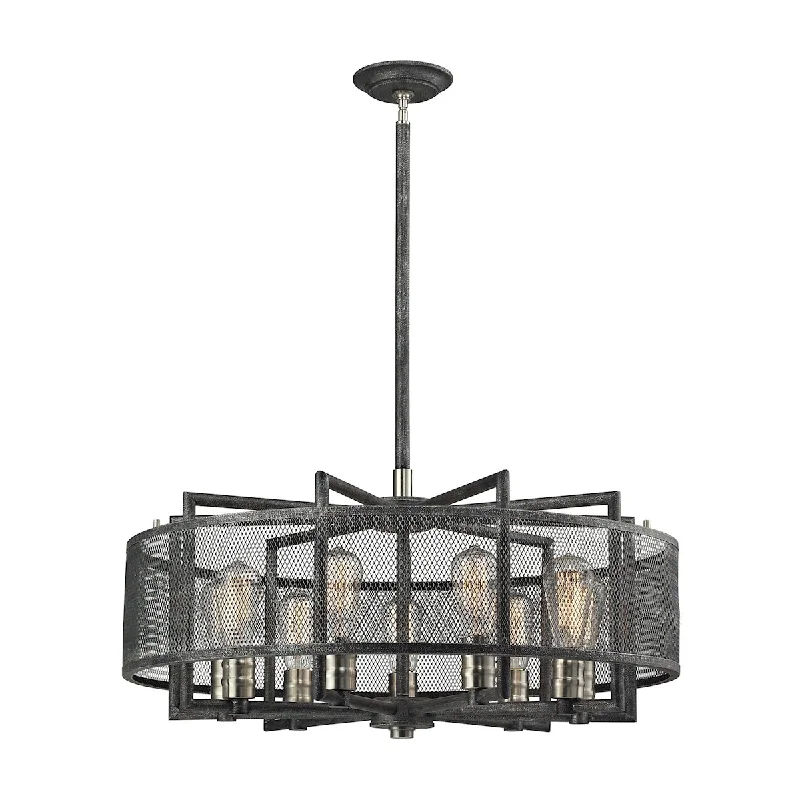 Traditional Brass Chandeliers for Classic InteriorsTraditional Brass Chandeliers for Classic InteriorsSlatington 9-Light Chandelier in Brushed Nickel and Silvered Graphite with Metal Mesh Shade ELK Lighting Traditional Brass Chandeliers for Classic InteriorsTraditional Brass Chandeliers for Classic InteriorsSlatington 9-Light Chandelier in Brushed Nickel and Silvered Graphite with Metal Mesh Shade ELK Lighting