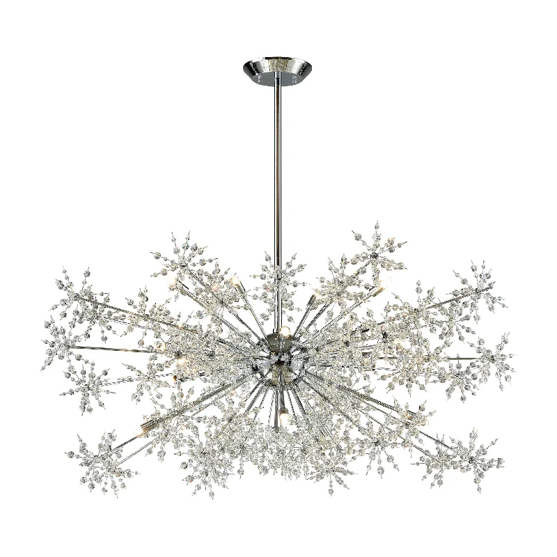 Incandescent Chandeliers for a Warm and Traditional GlowIncandescent Chandeliers for a Warm and Traditional GlowSnowburst 20-Light Chandelier in Polished Chrome with Crystal ELK Lighting Incandescent Chandeliers for a Warm and Traditional GlowIncandescent Chandeliers for a Warm and Traditional GlowSnowburst 20-Light Chandelier in Polished Chrome with Crystal ELK Lighting