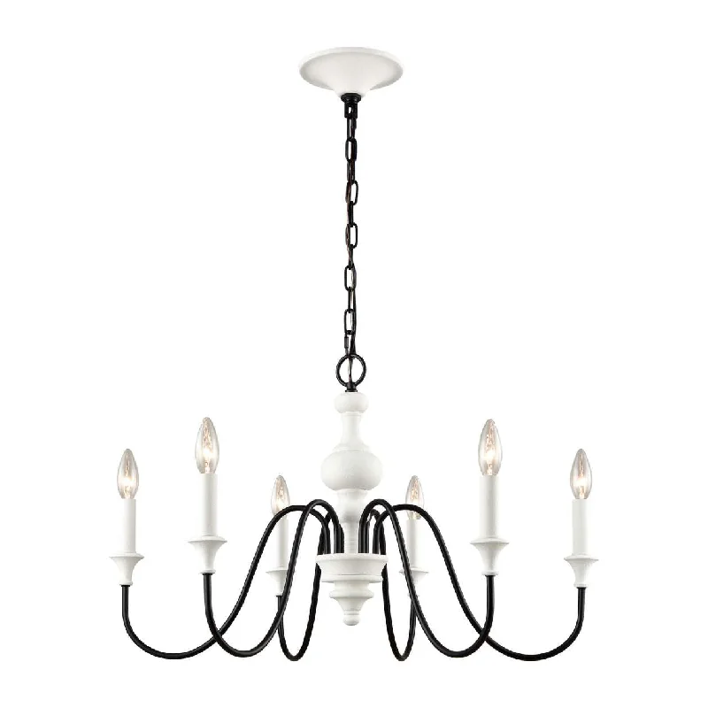 Chandeliers with Dimmable Lights for Ambiance ControlChandeliers with Dimmable Lights for Ambiance ControlVal de Loire 6-Light chandelier in White Coral / Black ELK Lighting Chandeliers with Dimmable Lights for Ambiance ControlChandeliers with Dimmable Lights for Ambiance ControlVal de Loire 6-Light chandelier in White Coral / Black ELK Lighting
