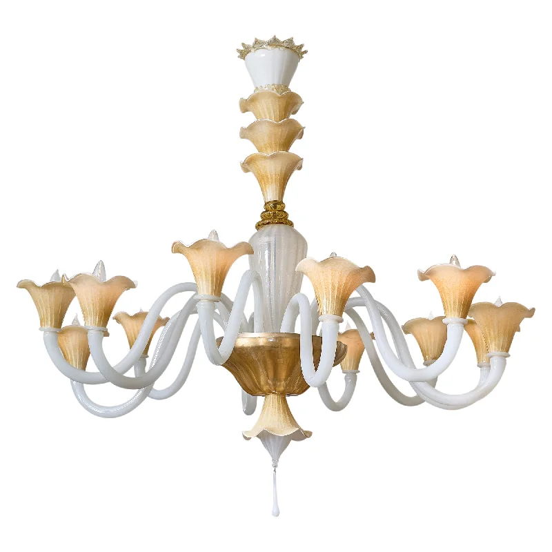 Chandeliers with Adjustable Arms for Directional LightingChandeliers with Adjustable Arms for Directional LightingVintage Italian Murano Glass Chandelier