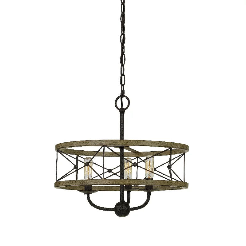 Rustic Ceiling Lights with Reclaimed Wood and Distressed FinishesRustic Ceiling Lights with Reclaimed Wood and Distressed FinishesBenzara 3 Bulb Hanging Pendant Fixture with Wooden and Metal Frame, Brown and Black Rustic Ceiling Lights with Reclaimed Wood and Distressed FinishesRustic Ceiling Lights with Reclaimed Wood and Distressed FinishesBenzara 3 Bulb Hanging Pendant Fixture with Wooden and Metal Frame, Brown and Black
