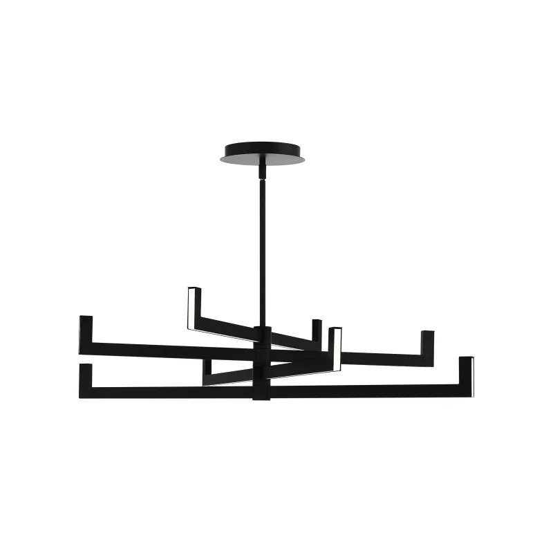 Scandinavian Style Ceiling Lights with Light Wood AccentsScandinavian Style Ceiling Lights with Light Wood AccentsdweLED PD-33436 Ferrous 4-lt 36" LED Pendant