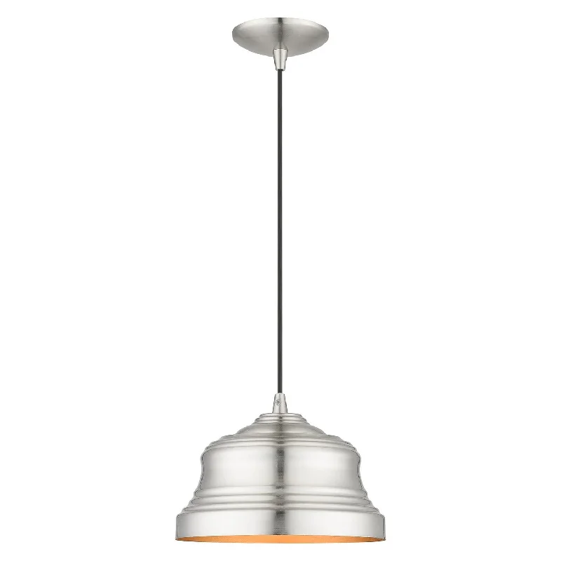 Metal Ceiling Lights in Brass, Copper, Stainless Steel, and IronMetal Ceiling Lights in Brass, Copper, Stainless Steel, and IronLivex Endicott 55902-91 Pendant Light - Brushed Nickel