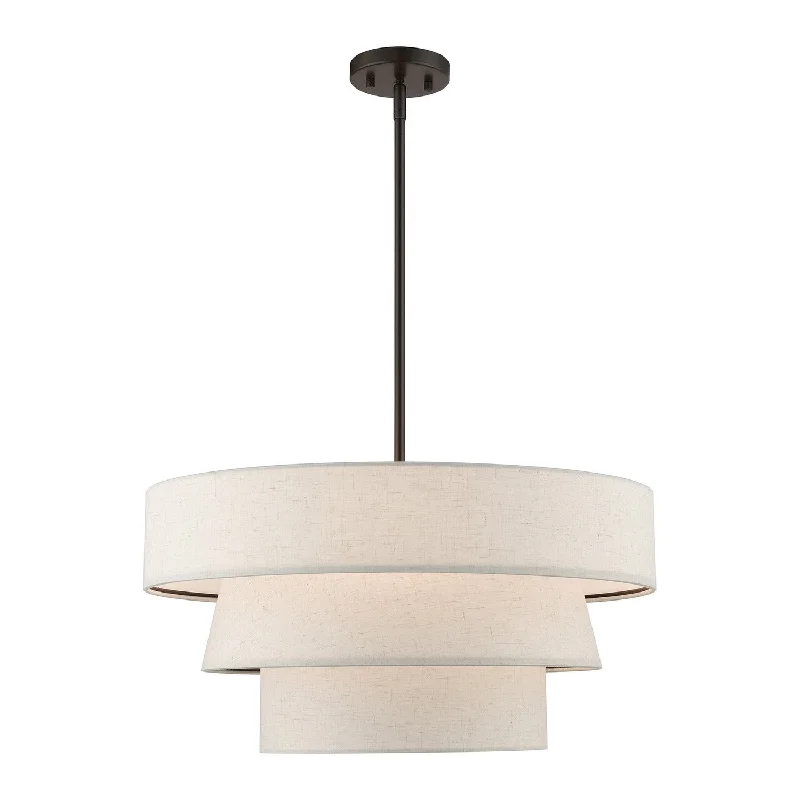 Gothic Ceiling Lights with Dark Metalwork and Pointed ArchesGothic Ceiling Lights with Dark Metalwork and Pointed ArchesLivex Chandler 56724-92 Pendant Light - English Bronze