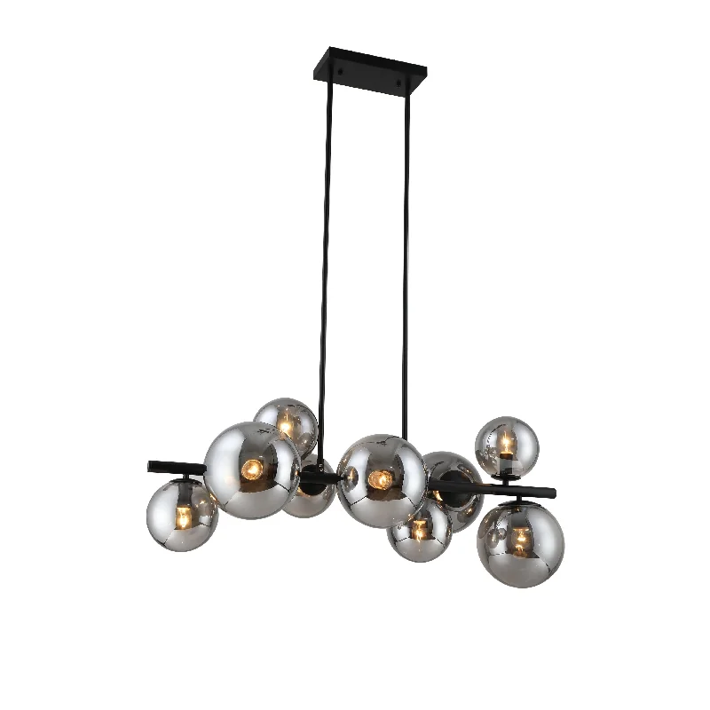 Scandinavian Style Ceiling Lights with Light Wood AccentsScandinavian Style Ceiling Lights with Light Wood AccentsSagebrook Home 51118 47" Metal Pendant Lamp, 9 Light With Smoke Glass B Scandinavian Style Ceiling Lights with Light Wood AccentsScandinavian Style Ceiling Lights with Light Wood AccentsSagebrook Home 51118 47" Metal Pendant Lamp, 9 Light With Smoke Glass B