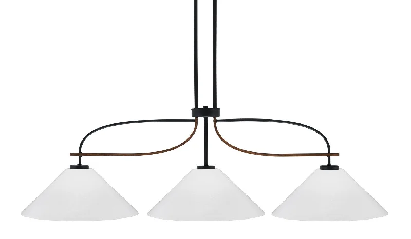 Contemporary Ceiling Lights with Unique, Abstract ShapesContemporary Ceiling Lights with Unique, Abstract ShapesToltec Monterey 2936-MBWG-2161 Pendant Light - Matte Black & Painted Wood-look