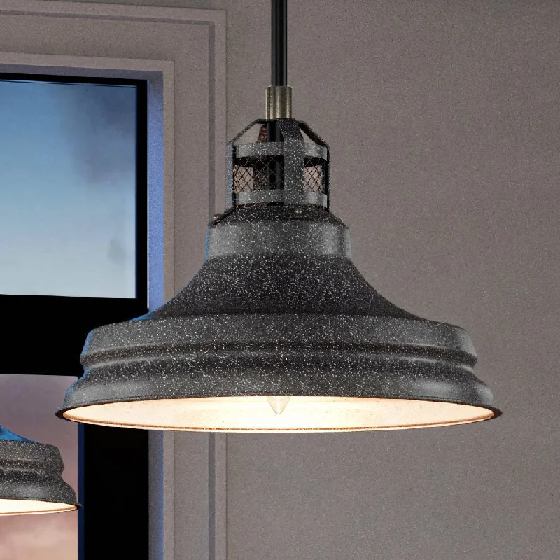 Retro Ceiling Lights Inspired by the 1950s and 1960s DesignRetro Ceiling Lights Inspired by the 1950s and 1960s DesignUEX2491 Utilitarian Pendant 12''H x 15''W, Satin Nickel Finish, Hamden Collection Retro Ceiling Lights Inspired by the 1950s and 1960s DesignRetro Ceiling Lights Inspired by the 1950s and 1960s DesignUEX2491 Utilitarian Pendant 12''H x 15''W, Satin Nickel Finish, Hamden Collection