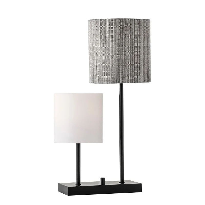 glass table lamps with a frosted surface for soft light diffusionglass table lamps with a frosted surface for soft light diffusionAdesso Black Aubrey Table Lamp