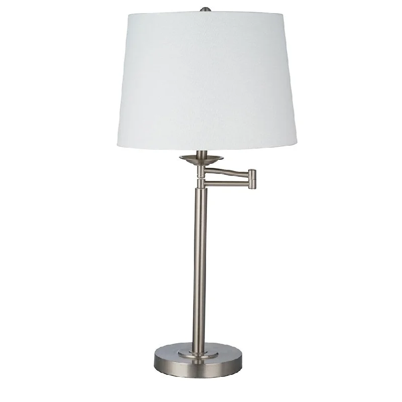 metal table lamps with a matte black finish for a sleek appearancemetal table lamps with a matte black finish for a sleek appearanceCatalina Lighting Swing Arm Table Lamp, LED Bulb Included, 27.50", 22315-001 - N/A metal table lamps with a matte black finish for a sleek appearancemetal table lamps with a matte black finish for a sleek appearanceCatalina Lighting Swing Arm Table Lamp, LED Bulb Included, 27.50", 22315-001 - N/A