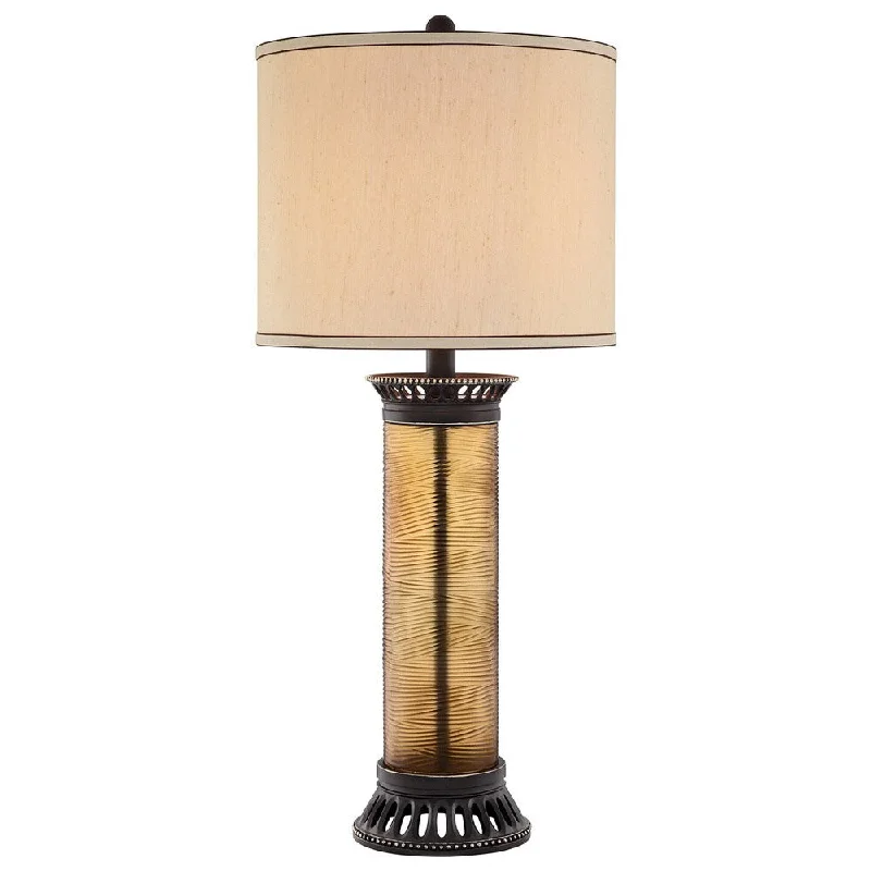 modern minimalist table lamps for contemporary living roomsmodern minimalist table lamps for contemporary living roomsCatalina Rowling 19084-001 3-Way 34-Inch Amber Etched Glass Table Lamp, Oil-Rubbed Finish, Linen Drum Shade, Bulb Included