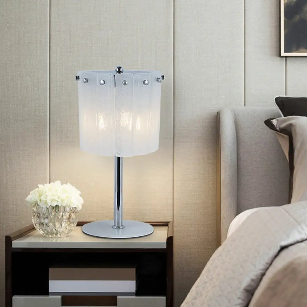 glass table lamps with a frosted surface for soft light diffusionglass table lamps with a frosted surface for soft light diffusionModern 3-Head Desk Lamp with Chrome Drum Shade and Crystal Bar glass table lamps with a frosted surface for soft light diffusionglass table lamps with a frosted surface for soft light diffusionModern 3-Head Desk Lamp with Chrome Drum Shade and Crystal Bar