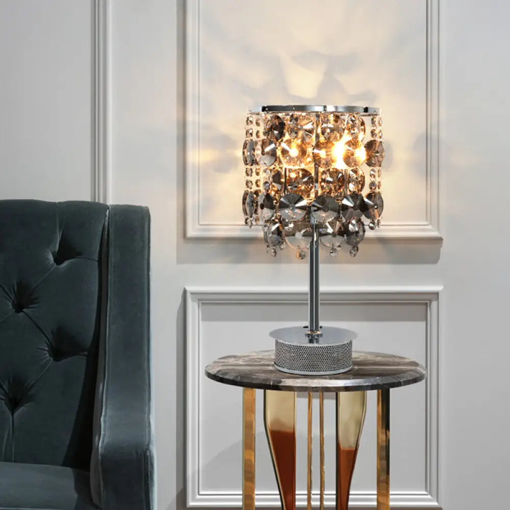 crystal table lamps with dazzling prisms for a glamorous effectcrystal table lamps with dazzling prisms for a glamorous effectModern Smoke Gray Crystal Cylindrical Table Lamp - 2 Heads, Living Room Nightstand Light crystal table lamps with dazzling prisms for a glamorous effectcrystal table lamps with dazzling prisms for a glamorous effectModern Smoke Gray Crystal Cylindrical Table Lamp - 2 Heads, Living Room Nightstand Light