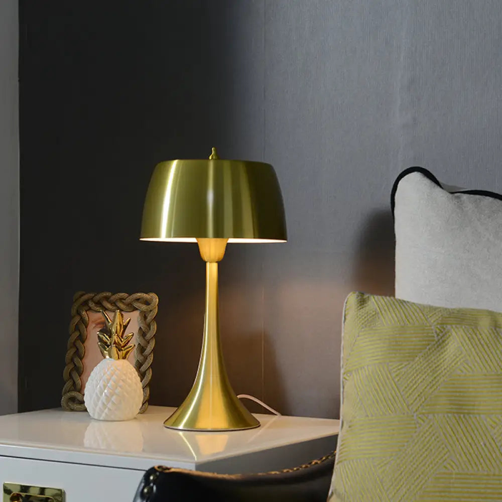 marble table lamps with a luxurious veined pattern for high end decormarble table lamps with a luxurious veined pattern for high end decorPost-Modern Gold Metal Drum Nightstand Light for Bedroom