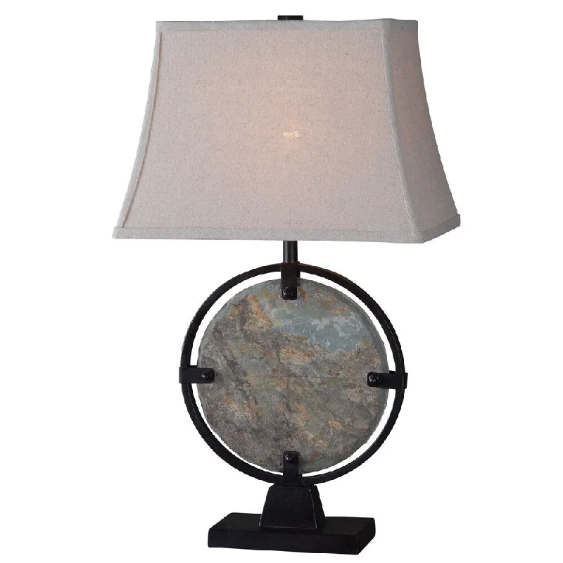 marble table lamps with a luxurious veined pattern for high end decormarble table lamps with a luxurious veined pattern for high end decorPenfield 28-inch Natural Slate Table Lamp