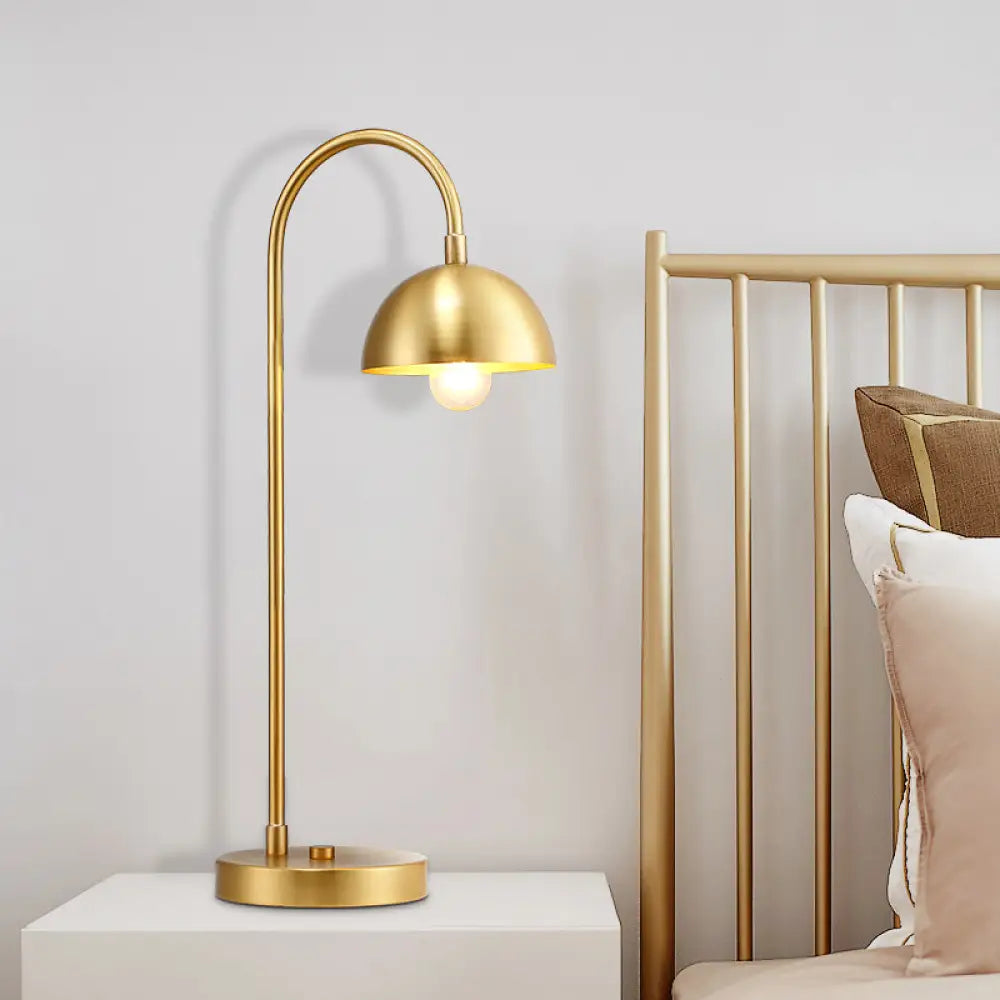 gothic style table lamps with dark finishes for a mysterious lookgothic style table lamps with dark finishes for a mysterious lookModern Gold Metal Dome Nightstand Lamp for Bedroom - 1-Head Table Light