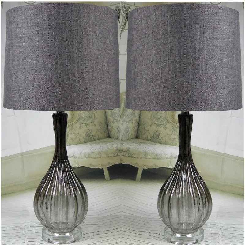 crystal table lamps with dazzling prisms for a glamorous effectcrystal table lamps with dazzling prisms for a glamorous effectSmoke Glass Set of 2 Lamps "Novi" - 28 inch crystal table lamps with dazzling prisms for a glamorous effectcrystal table lamps with dazzling prisms for a glamorous effectSmoke Glass Set of 2 Lamps "Novi" - 28 inch