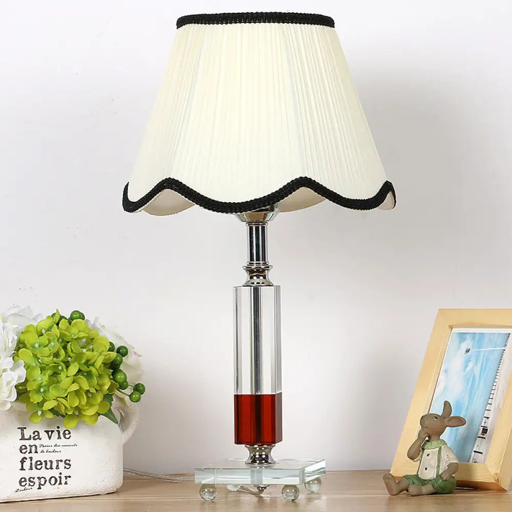 bohemian table lamps with colorful patterns for eclectic bedroomsbohemian table lamps with colorful patterns for eclectic bedroomsMinimalist White Scalloped Nightstand Lamp with Clear K9 Crystal - 1 Head Night Table Light for Bedroom bohemian table lamps with colorful patterns for eclectic bedroomsbohemian table lamps with colorful patterns for eclectic bedroomsMinimalist White Scalloped Nightstand Lamp with Clear K9 Crystal - 1 Head Night Table Light for Bedroom